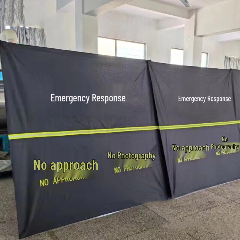 Folding Portable Warning and Isolation Barrier