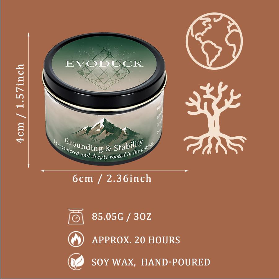 1pc Scented Candles, Iron Box Essential Oil Candle, Suitable for Bedroom Bathroom, bestfriend gifts,christmas decorations candle