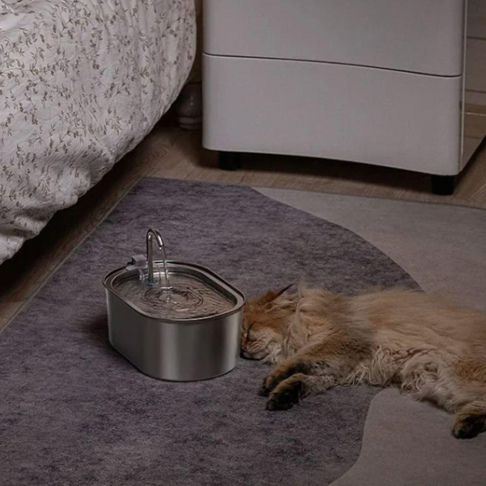 Stainless Steel Pet Water Dispenser Automatic Pet Water Drinker Smart Cat Water Fountain  Dog