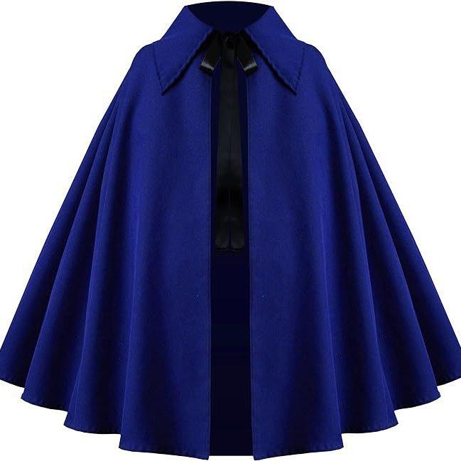 Short Cape Cosplay Set Multicolor Retro Lapel Shawl Halloween Comic Con Role Play Costume