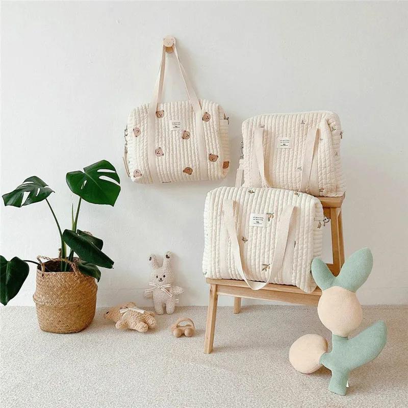Große Mommy Bag Schwangerschaft Baby Windel Aufbewahrungstasche Große Kapazität Babyartikel Organizer Damen Reisetasche Multifunktionale Handtasche
