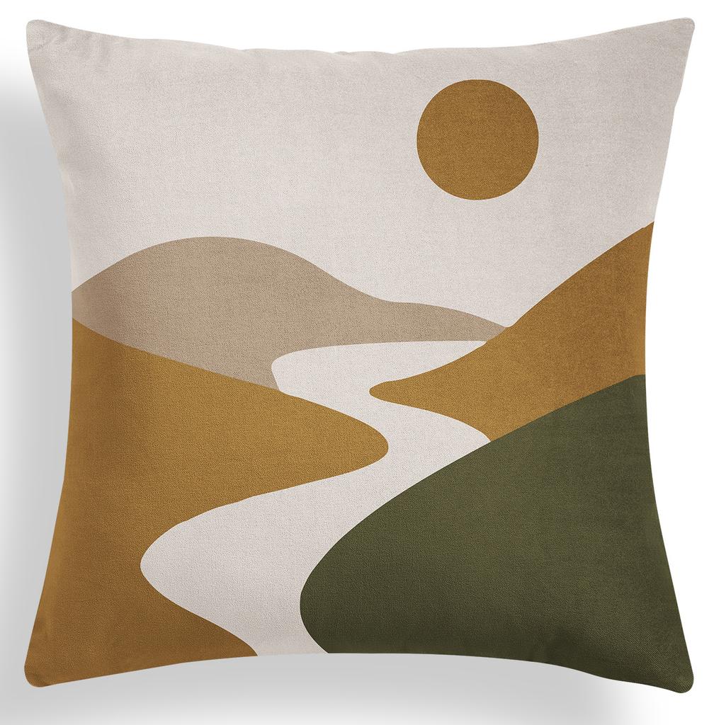 Nordic Geometric Green Pillow Cover Summer Plant Sofa Pillow Cover Cushion Cover Premium Durable Quality Useful