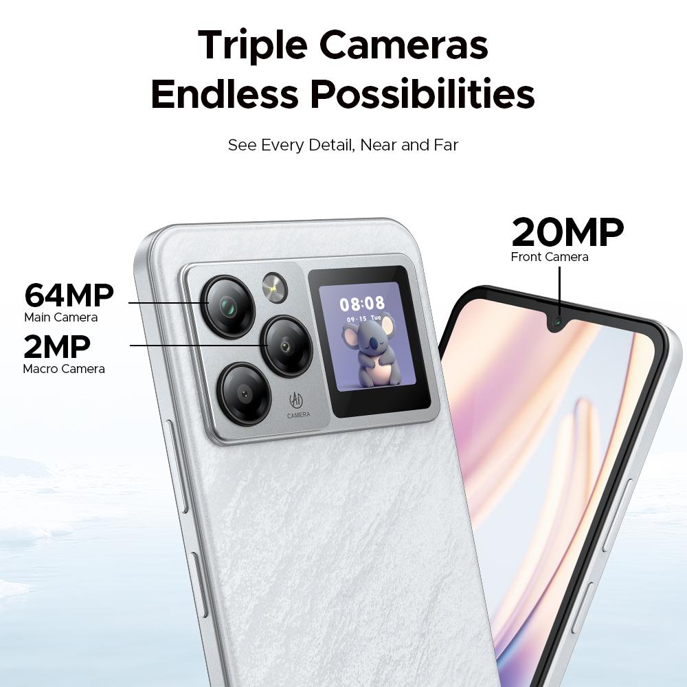 Chytré telefony DOOGEE M30 Pro 6,88" 90Hz Android 16, IP68 Vodotěsný telefon 8000mAh/33W 64GB+256GB 64MP+20MP 4G Duální SIM NFC