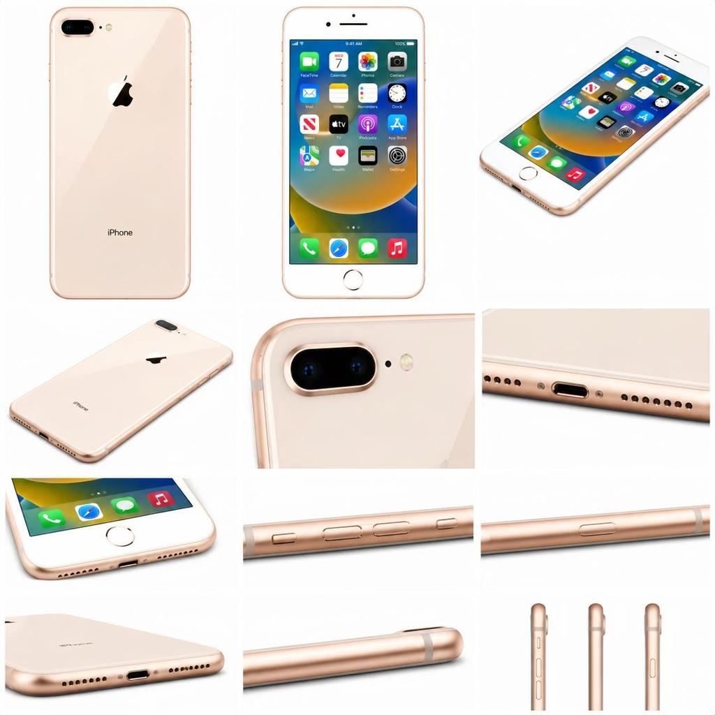 Refurbished Apple iPhone 8 Plus 3GB RAM 64GB ROM 4G LTE Unlocked iOS Smartphone With Single SIM