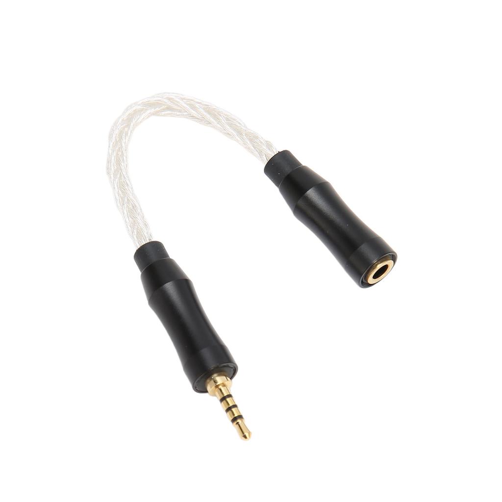 3.5mm to 2.5mm Sound Cable Female to Male Single Crystal Copper Core 8 Strands Lossless Sound Headphone Adapter Cable
