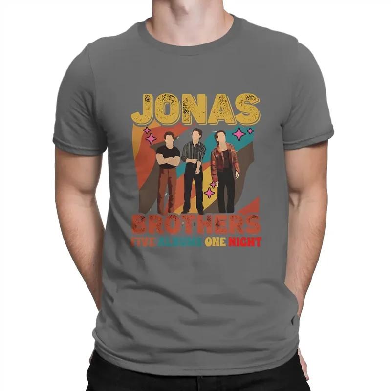 Y2K Men'S Tour 2023 T J-Jonas Brothers Band Cotton Tops Funny Short Sleeve O Neck Tees Original T-Shirt