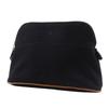 Hermes Bolide Pouch Mini Pouch Noir Cotton Women Used