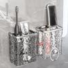 Wall-Mounted No-Drill Bathroom Storage Rack for Cosmetics