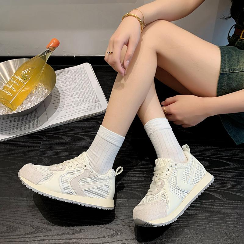 Fashion 2025 Summer New Mesh Breathable Casual Versatile Trendy Fashion Lightweight Comfortable Casual Women's Shoes
