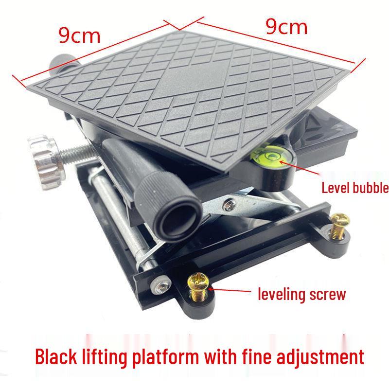 12-Line Wall-Mounted Level with Stainless Steel Base, Lifting Platform, Infrared Bracket, and Micro-Adjustment