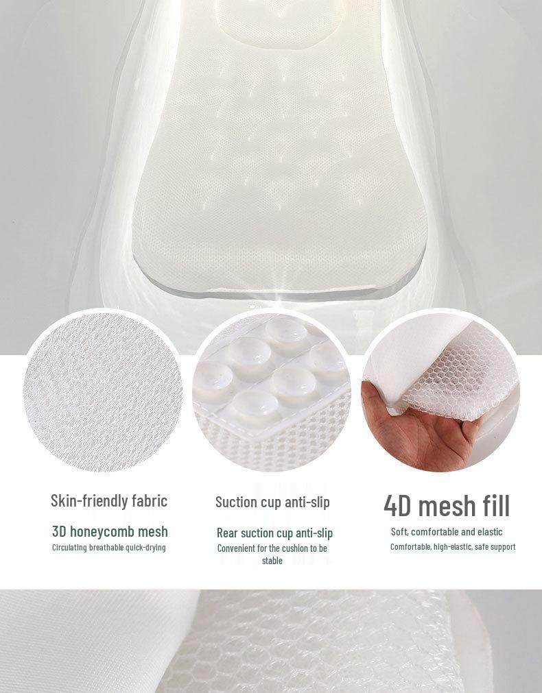 4D Mesh Breathable Washable Adult Bathtub Cushion Mat