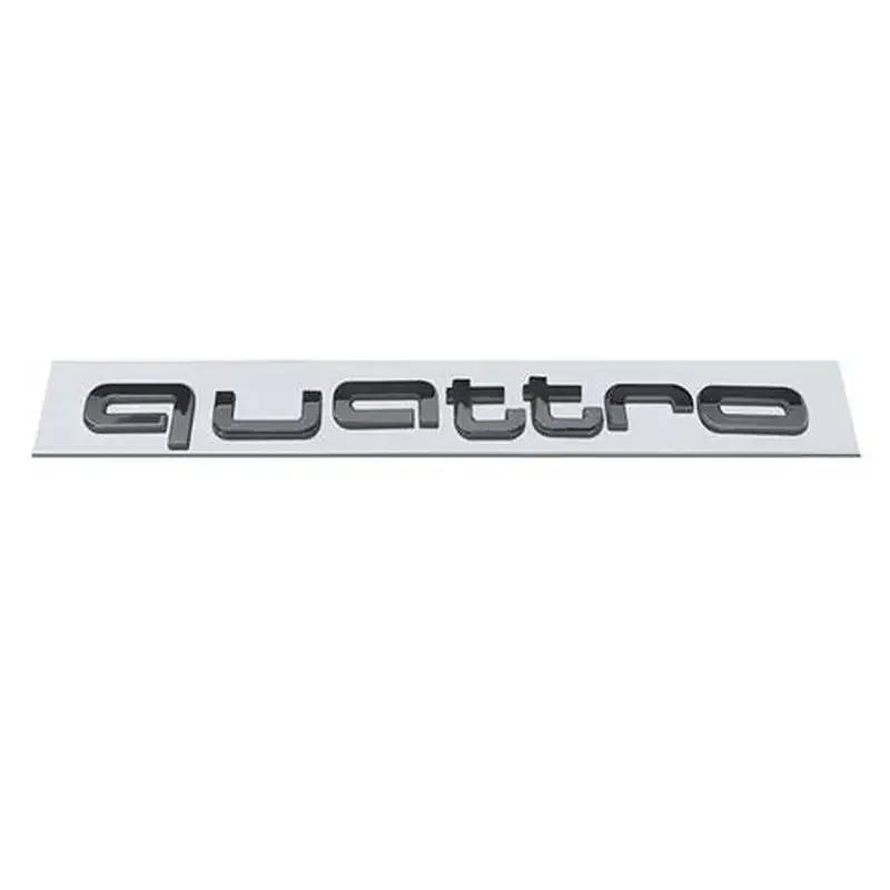 Per Audi Quattro Decalcomanie Auto in ABS RS4 RS5 Q3 S3 A3 A5 A6 A4 RS3 RS6 A1 Q5 Q2 S5 RS7 Emblema Bagagliaio Adesivi Griglia Frontale Accessori