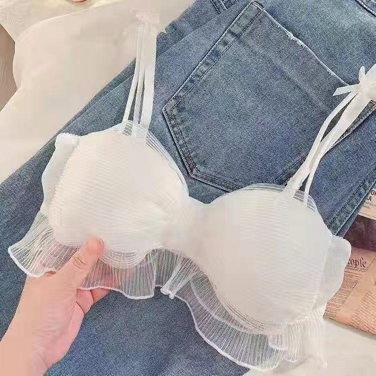 Japanese sweet underwear women's small breasts gather without steel rings to close secondary breasts to prevent sagging pure desire girl style bra