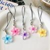 1/5PCS Versatile Color Transparent Small Flower Girl Ins Style Cute Key Pendant Bag Hanging Accessories Headphone Bag Decoration