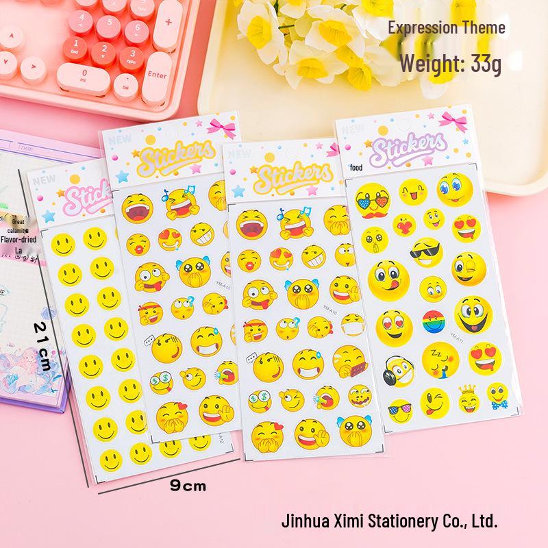 3D Cartoon Laser Bubble Foam Stickers for Kids - Fun Decorative Phone Decals