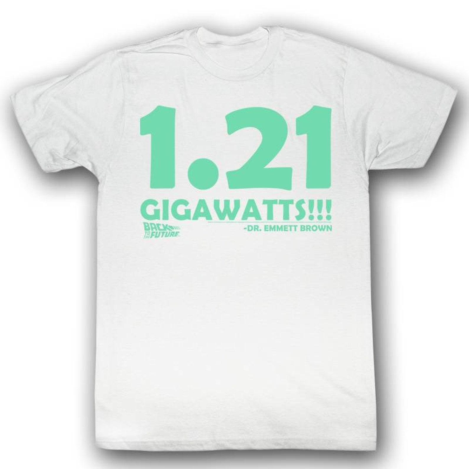Back to the Future Big Gig White Adult T-Shirt S