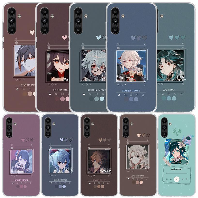 Genshin Impact Cartoon Phone Case For Samsung Galaxy A17 A37 A57 A16 A15 A14 A13 A56 A55 A54 A53 A36 A35 A34 A33 A26 A25 A24 A23
