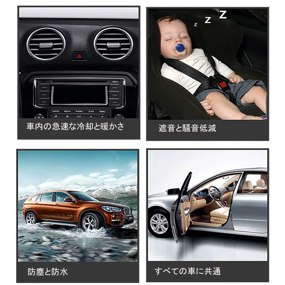 Innico Car Door Mall, Wind Noise Prevention Tape, Wind Noise Isolation, Improves Airtight, Quiet,
