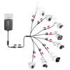 Xiaomi 1-3Pcs 1 To 2/8Way 5.5*2.1mm Output DC Power Splitter Cable 5V 12V Power Adapter Connector Cord For CCTV Camera LED Strip Lights