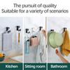 Bathroom Shower Corner Shelf with Two Hooks Stainless Steel, Wall Mount Shelves