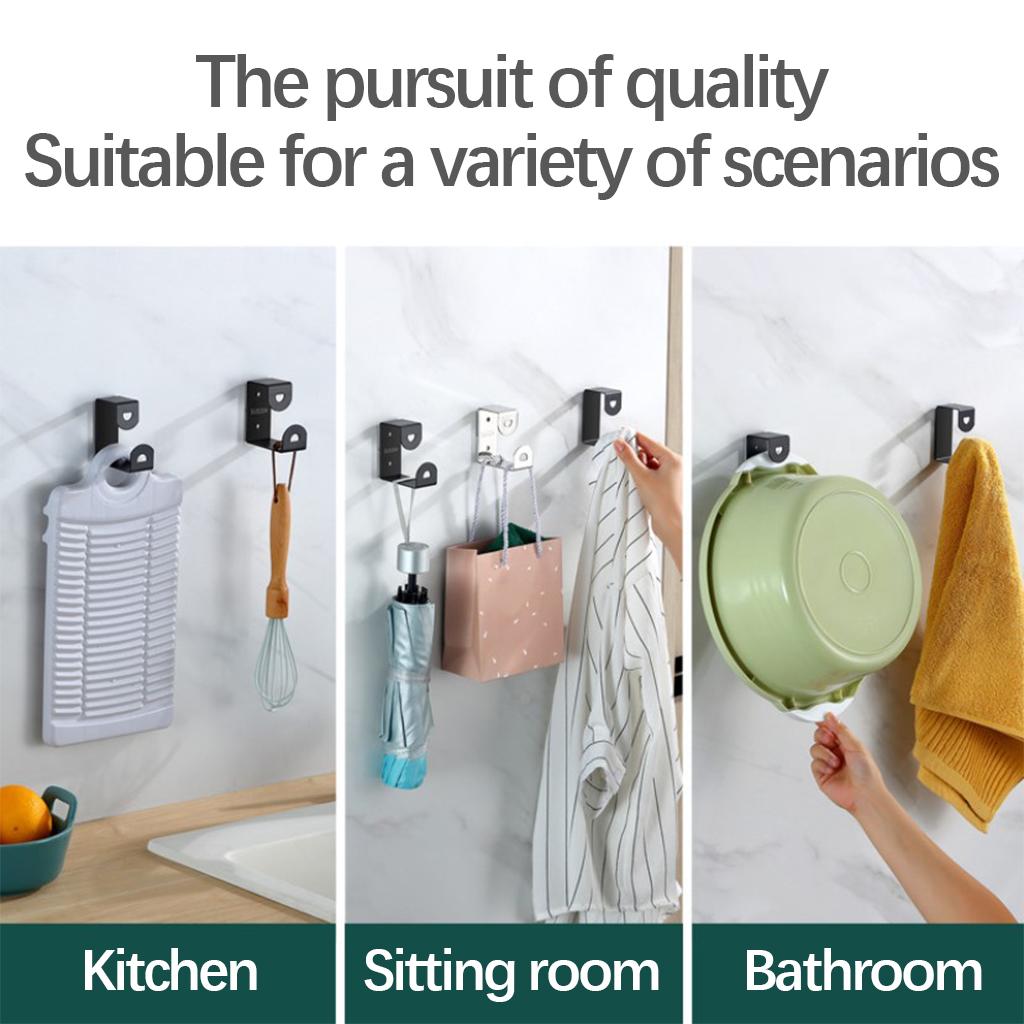 Bathroom Shower Corner Shelf with Two Hooks Stainless Steel, Wall Mount Shelves
