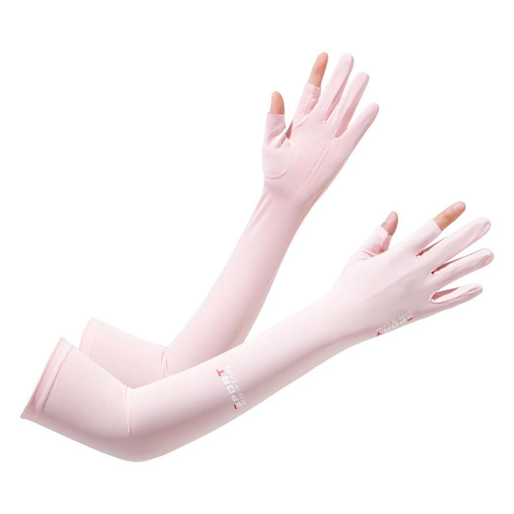 Women's Anti-UV Sun Protection Gloves - Thin, Long Ice Silk Sleeves for Summer Driving and Cycling