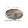Supporto per Vaso da Fiori con 4 Ruote Nascoste, Carrello Rotondo per Piante da Giardino, Interni,