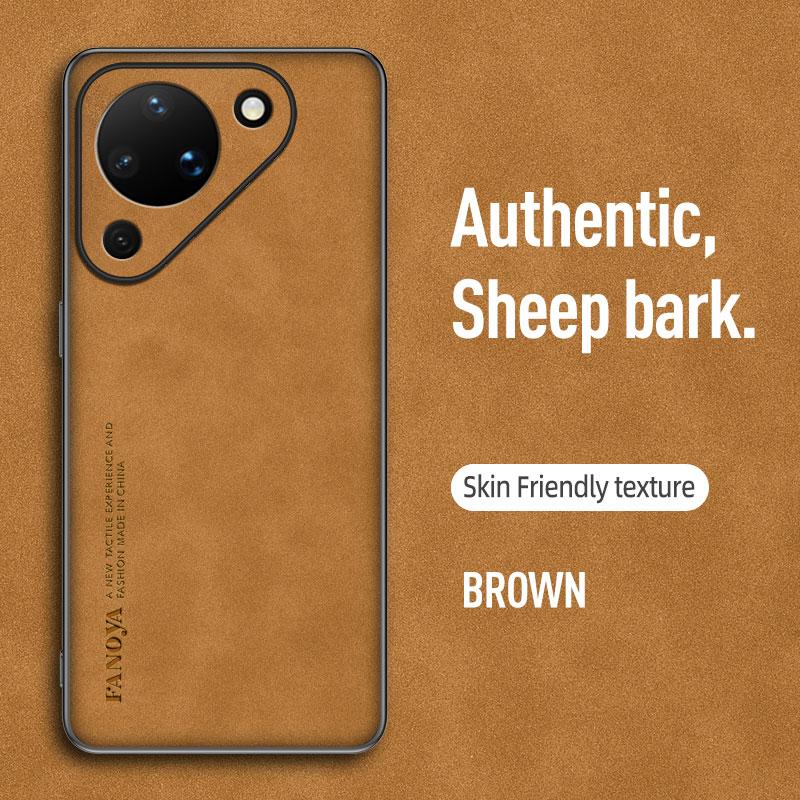 Luxury Business Man Phone Case for Huawei Pura 90 Pro Max / 90 Pro / 90 Sheepskin Leather All-inclusive Shockproof Back Cover