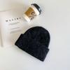 Korean Style Thickened Knit Hats for Women, Ear Protection, Large Fit, Face-Slimming, Warm, In Stock