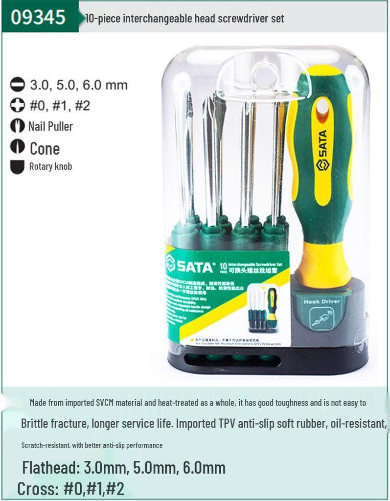 SATA Multi-bit Screwdriver Set 09345-09346 Repair Tools