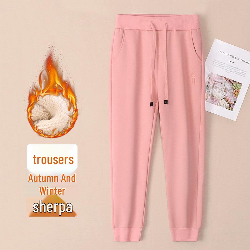 GAGN Women's Petite Fleece-Lined Chenille Jogger Pants - 2025 Autumn/Winter Collection