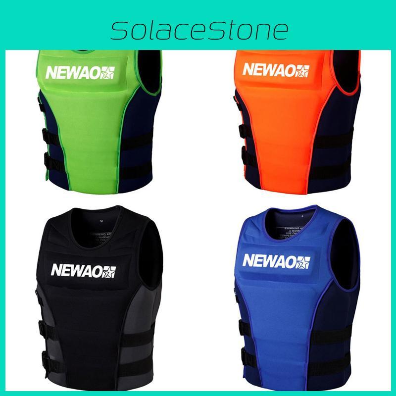 Lightweight Neoprene Adult Life Jacket For Fishing Kayak Marine Surf And Boating Safety nero