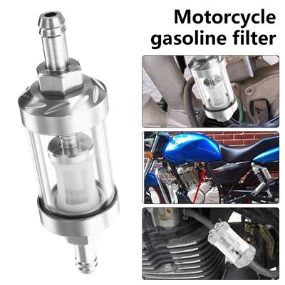 Benzinefilter Universeel Brandstoffilter Herbruikbaar RV In-line Brandstofleiding Voor Motoren Auto Aluminiumlegering Wasbaar Benzine Gasfilter