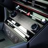 Pour Hyundai Santa Fe MX5 2026 2026 2PCS Anneau de Bouton de Climatisation Intérieur en Aluminium Noir Cache Garniture