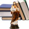 Catholic Sacred Heart Statue, 21cm, Hand-Painted Resin Christ Collectible, Christmas Religious Gift
