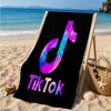 Tiktok Logo Design Beach Towel, Quick-drying, Easy To Care For, Suitable for Both Fitness and Beach Vacations,Sports Essential