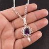 Natural African Amethyst Daughter Gift February Pendant Jewelry Sterling Silver PP-4-1