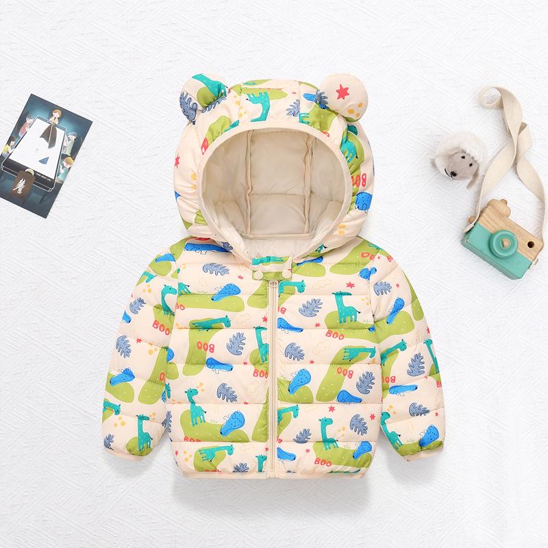 Kinder Cartoon Daunen Baumwolljacke für Herbst & Winter - Leichte Jungen & Mädchen Klein/Mittel Mäntel