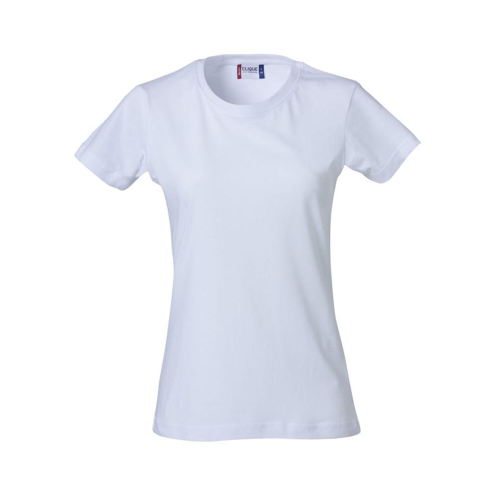 Camiseta lisa feminina/senhora Clique