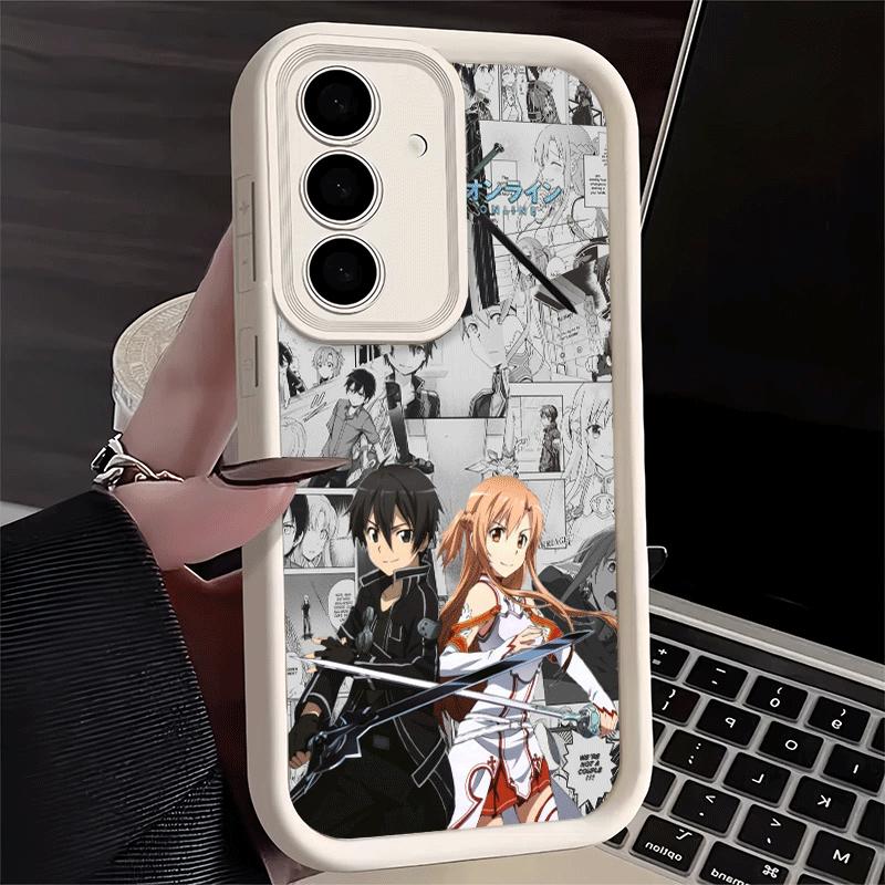 Phone Case for Samsung Galaxy S26 S25 Ultra S24 FE Sword Art Online Anime Shell S23 Plus S22 + S21 S20 5G Soft Silicone Funda