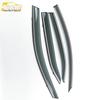 09-11 Camry 3D Stainless Steel Rain Guards & Deflectors with Bright Strip Stickers