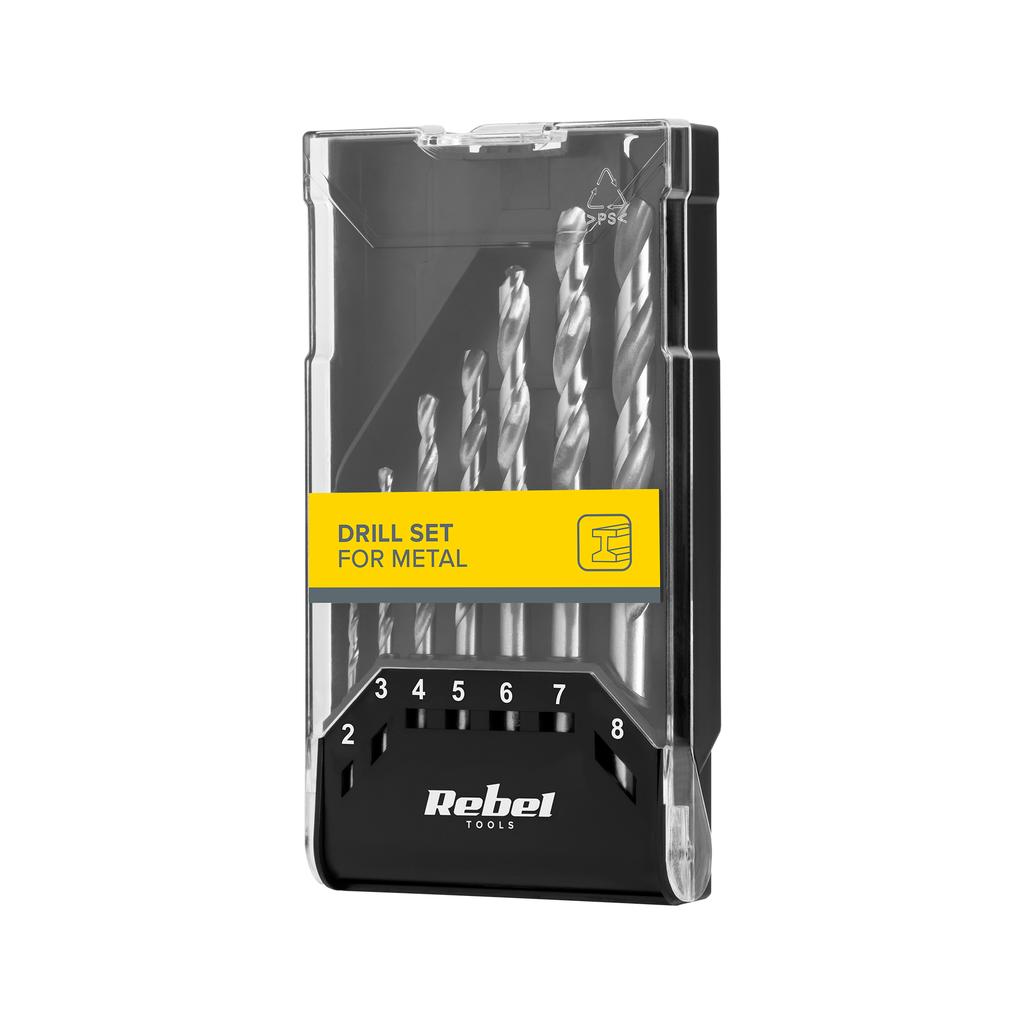 Rebel 7-piece metal drill bit set
