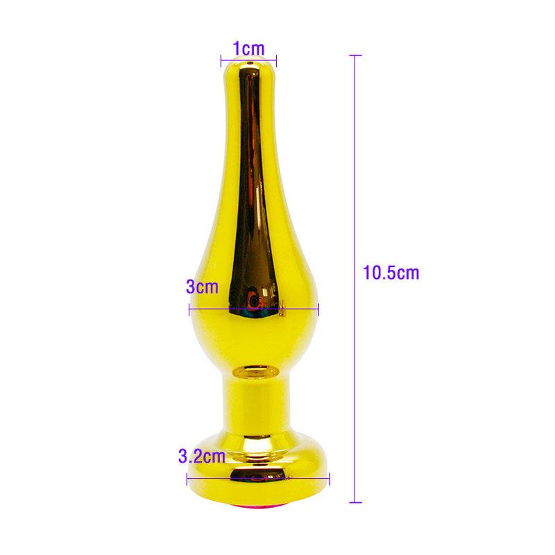 Smooth Touch Beginner's Metal Butt Plug Stopper Anal Sex Toys, Adult Sex Products Sex Toys