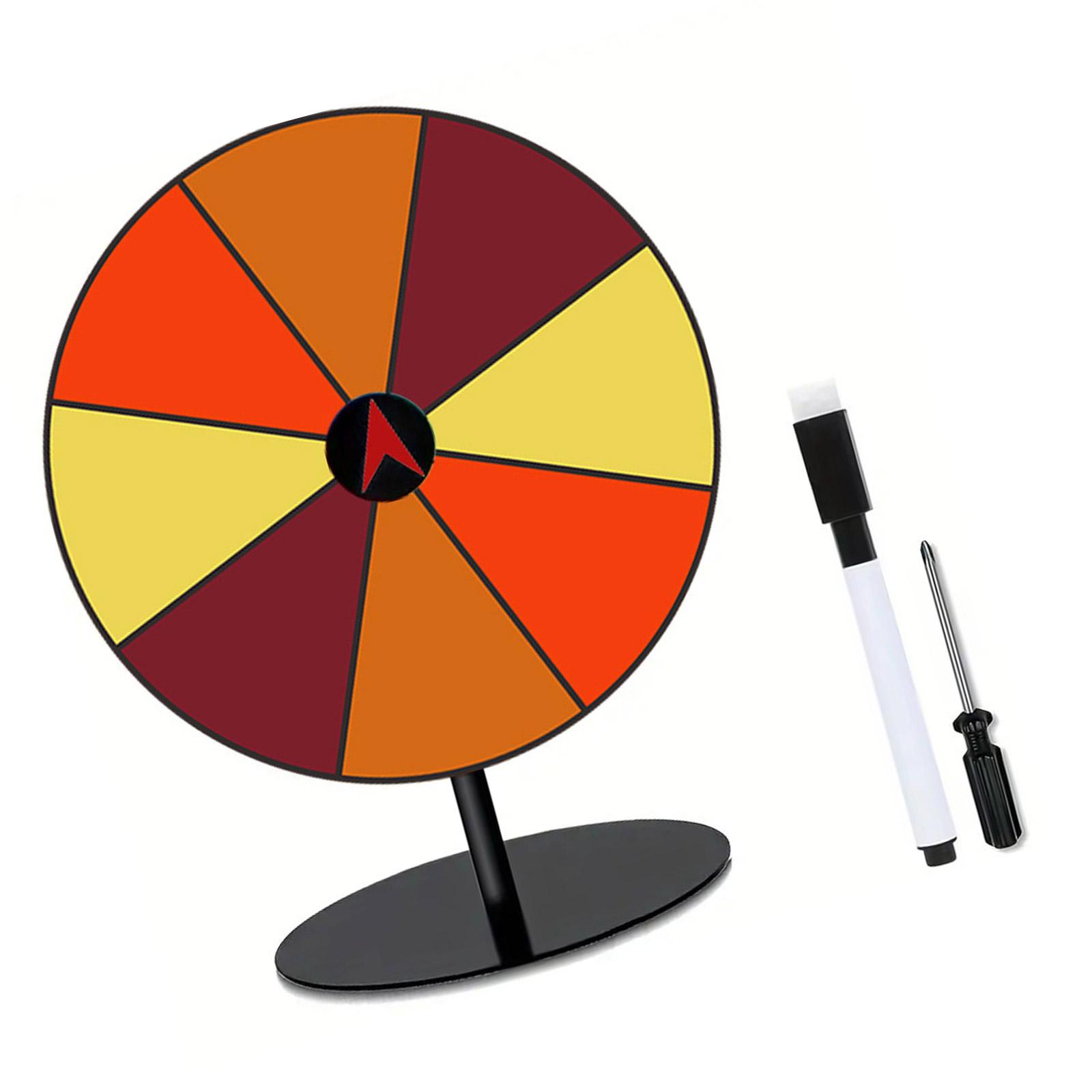 

Wheel Prize Game Turn Plate Lucky Draws Rotating wheels Desktop Prize Turn Plate for Party Teaching Activity Supermarkets