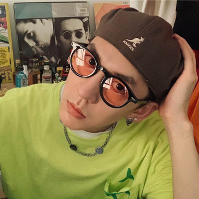 Fashion Round Sunglasses Unisex Vintage Small Frame Shades Glasses Men Women Outdoor UV protection Rice Nail Green Eyeglasses