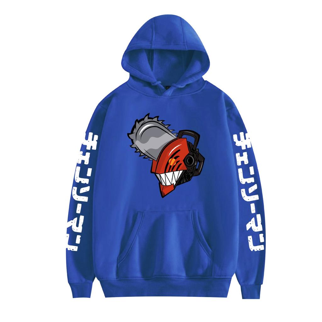 Chainsaw Man Hoodie Sweatshirt Cartoon Printed Cool Pullover Hooded Halloween Chainsaw Man Anime Unisex