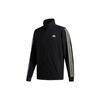 Cool Touch Jkt Training Sports Stripe Stand Collar Logo Jacket Black Men's GE3424