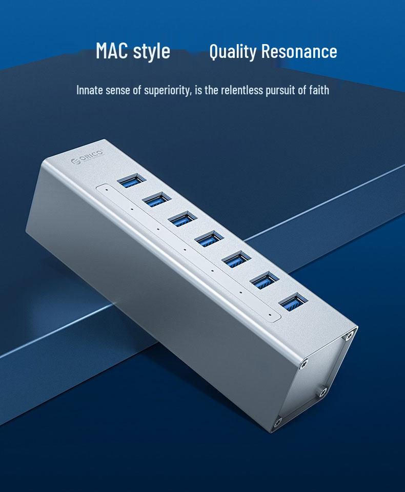 ORICO A3H High-Speed USB 3.0 Four-Port Expansion Hub with Power Supply
