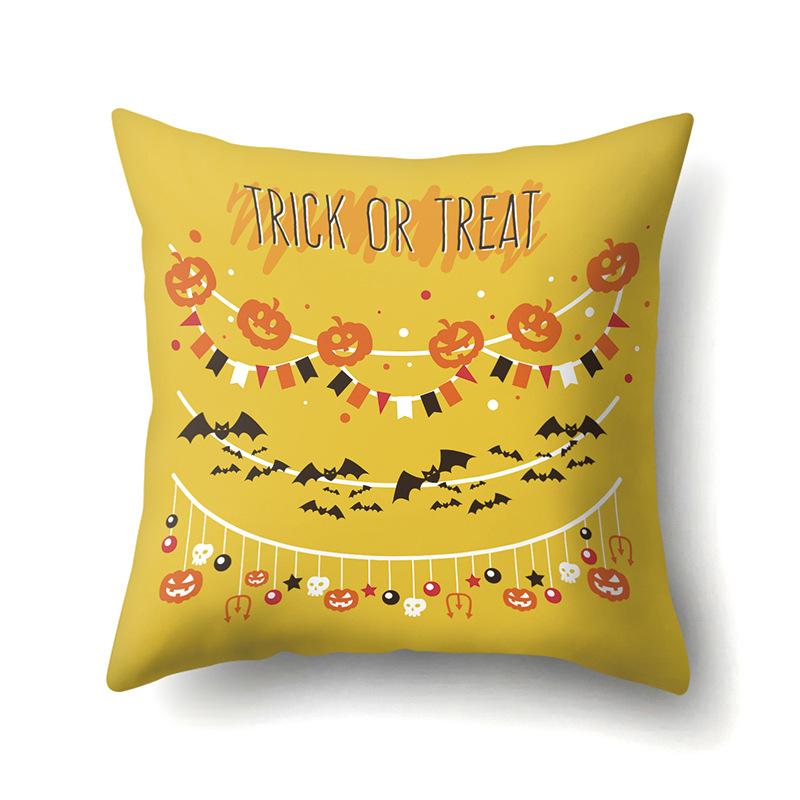 Halloween Polyester Pillowcase Car Pumpkin Sofa Cushion Cover Office Home Living Room Pillowcase