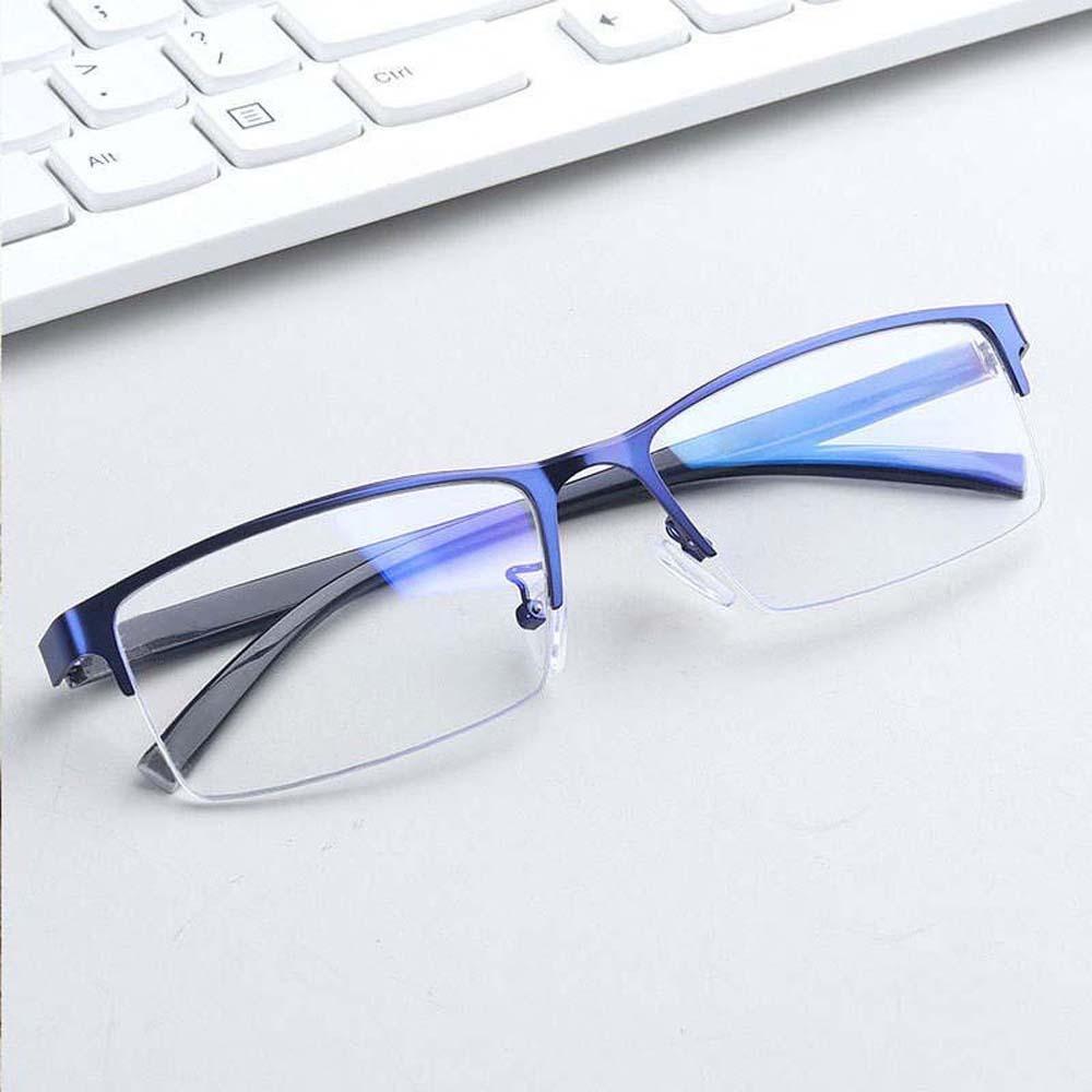 Zinc Zinc Alloy Anti Blu-ray Glasses PC Men Reading Eyewear Half-frame Business Myopia Glasses Watch Movie